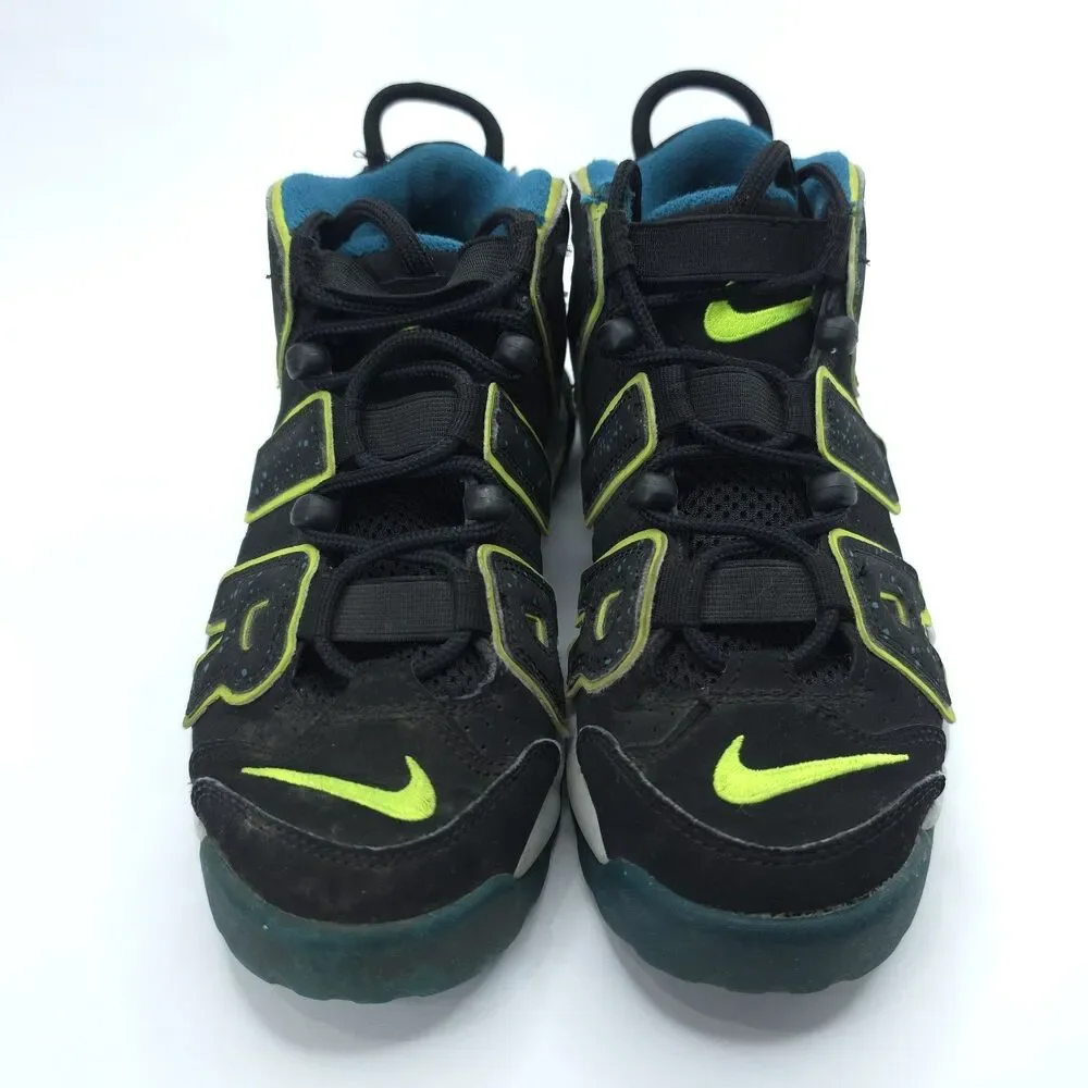 Nike Air More Uptempo GS 'Black Geode Teal' DZ2809-001 Youth Sz 4Y Women Sz 5.5